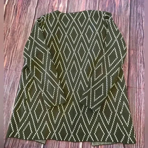 Escio Open Cardigan Olive Green boho bohemian - Picture 4 of 7